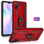 Ударопрочный чехол для Xiaomi Redmi 9A, защитный чехол в стиле милитари, Магнитный чехол с кольцом-держателем для телефона Redmi 9A, Redmi9A