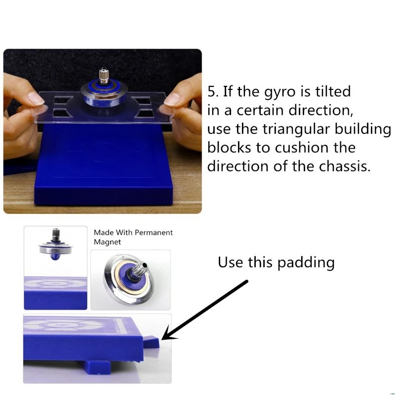 

Kids Magnetic Spinning Top Levitation Magic Gyro Gyroscope Suspended UFO Floating Levitating Classic Toy Developing Intelligence