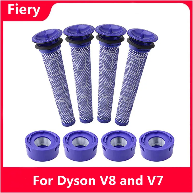 

Pre-Filters And HEPA Post-Filters Replacements Compatible Dyson V8 And V7 Cordless Vacuum Cleaners Washable