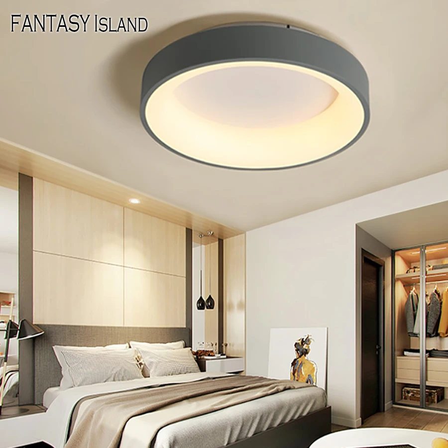 

Classical Ceiling lamp Modern led Ceiling Lights for living Room Bedroom Study Room Corridor Grey or White Color Lighting Light