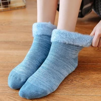 warm sock slippers women fuffly comfy slippers non slip soft sole slippers boots unisex floor solid women fur slippers