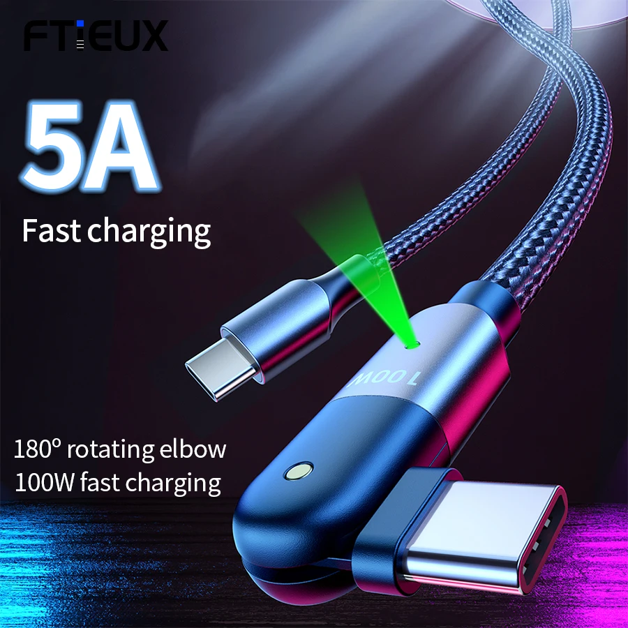 100W USB Type C Cable 5A Fast Charging For Samsung Xiaomi Micro USB Mobile Phone Charger Cable Wire For Huawei P40 Mate 30 Redmi  - buy with discount
