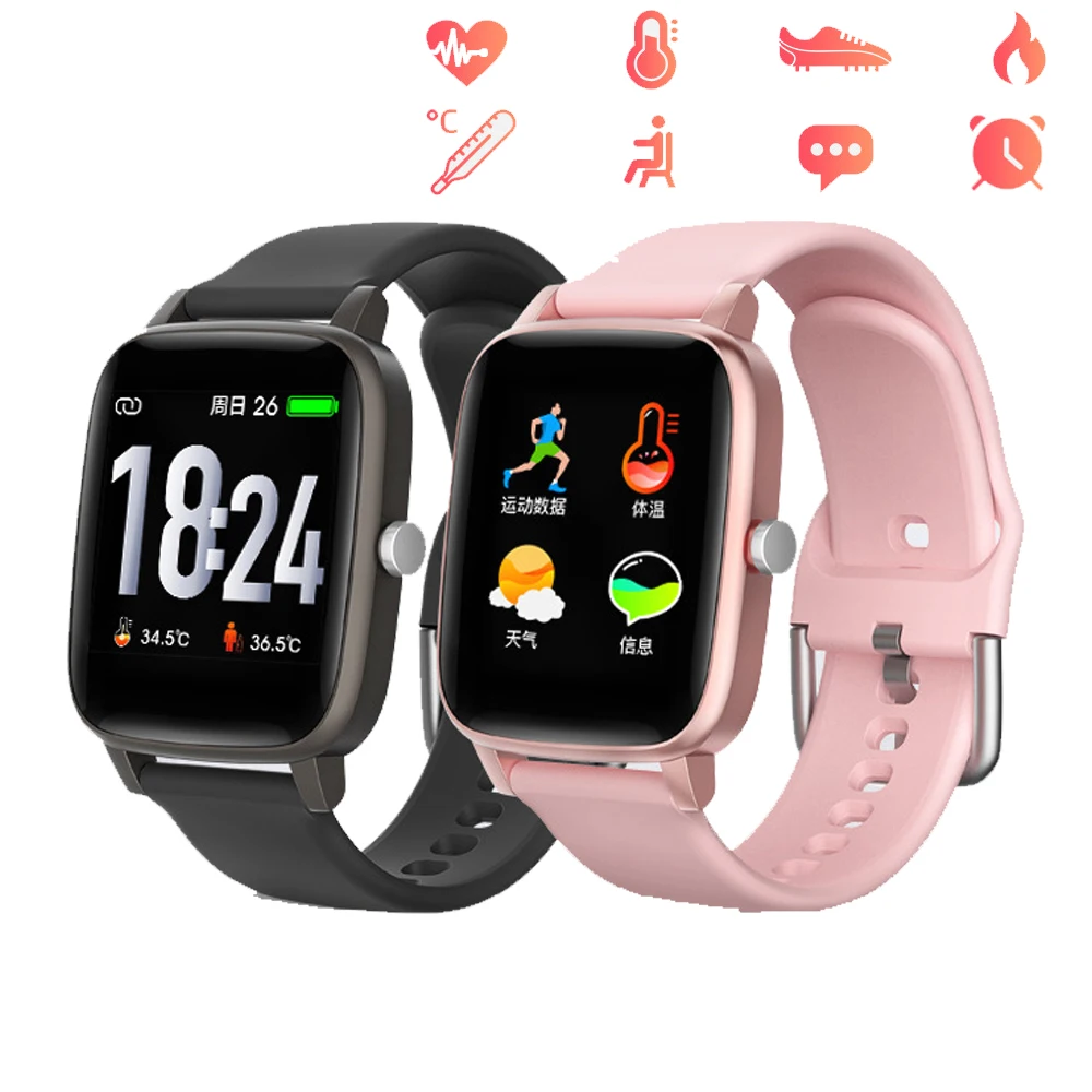 

Smart Watch Women Men Bracelet Body Temperature Measurement Health Heart Rate Monitor Blood Pressure Sport Fitness Tracker