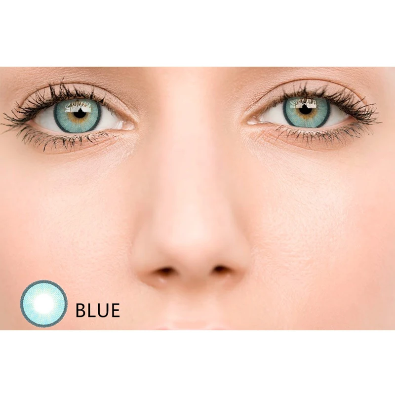 1 пара = 2 шт. натуральный кристалл Цвет контактные линзы для женщин Красивые глаза