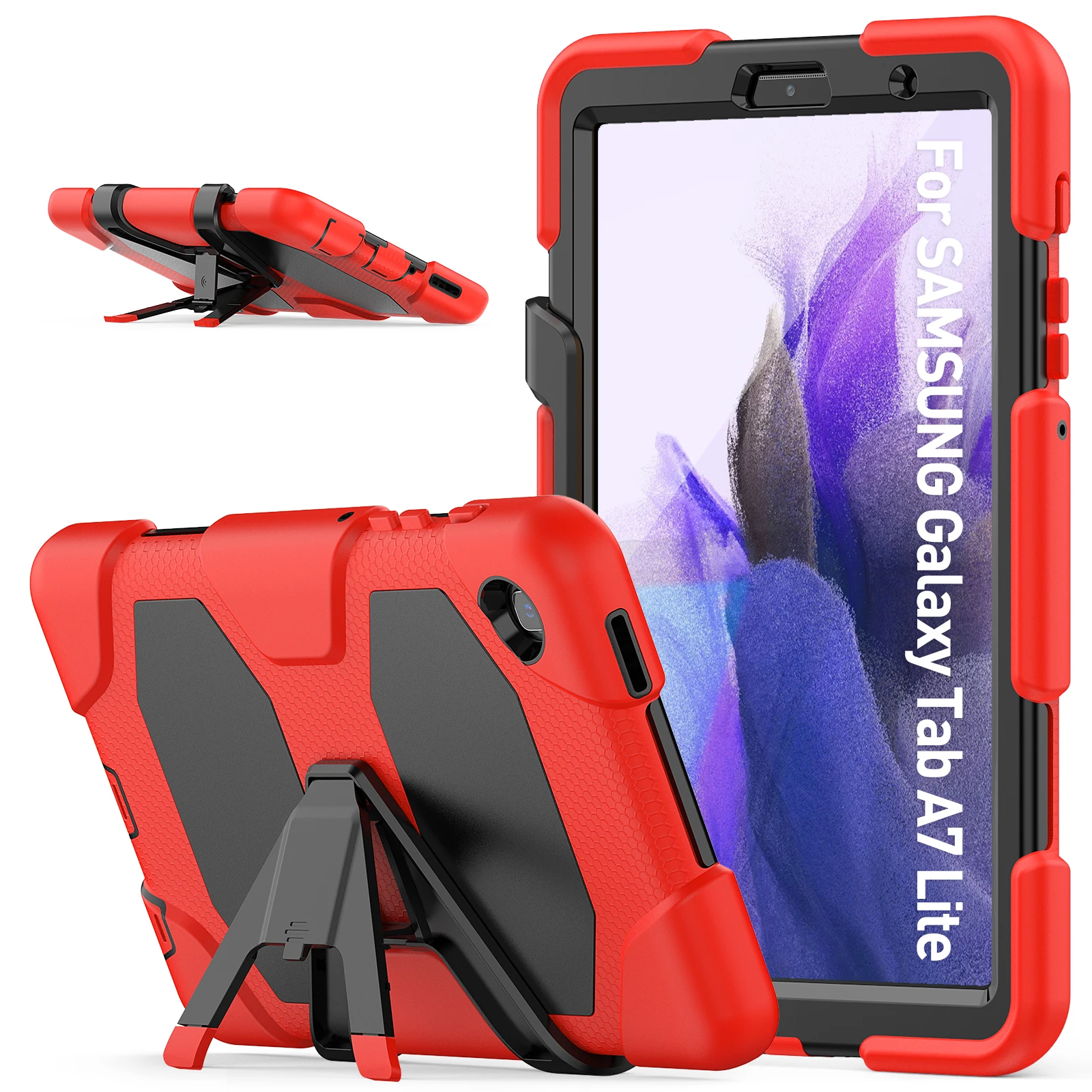 

Kids Safe Armor Shockproof Tablet Hard PC TPU Stand Case For Samsung Galaxy Tab A7 lite 8.7" SM-T220 SM-T225 T220 T225 8.7 2021