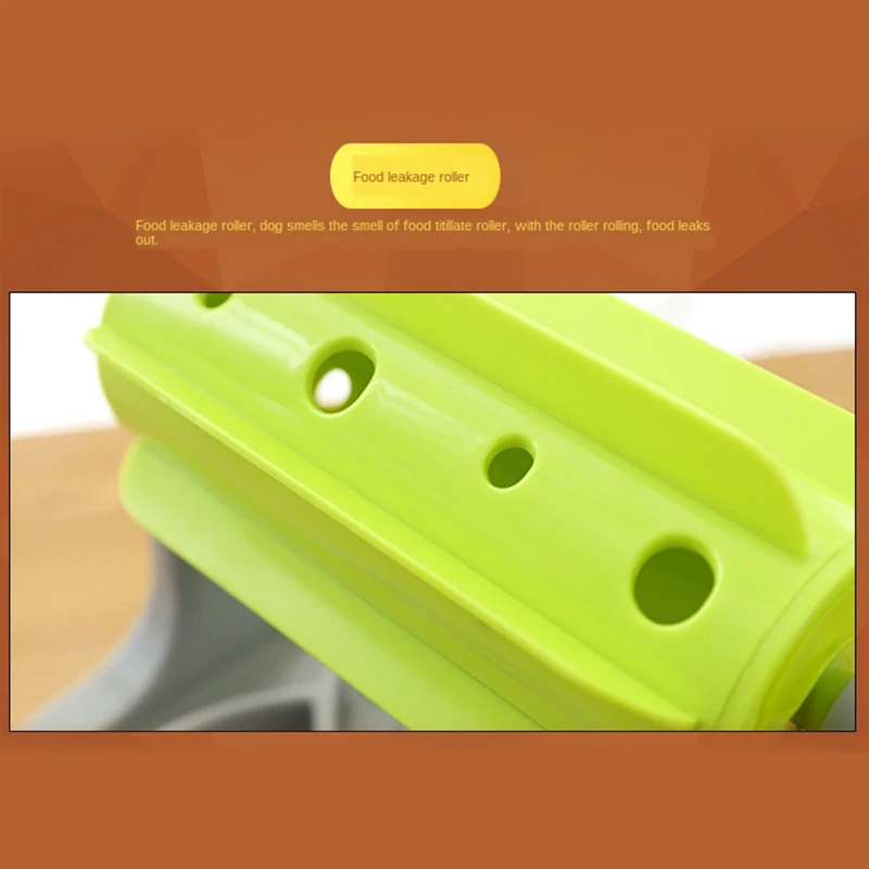 

Newly Adjustable Roller Feeder Pet Training Interactive Toy Dog Cat Slow Eating Training Tool FIF66