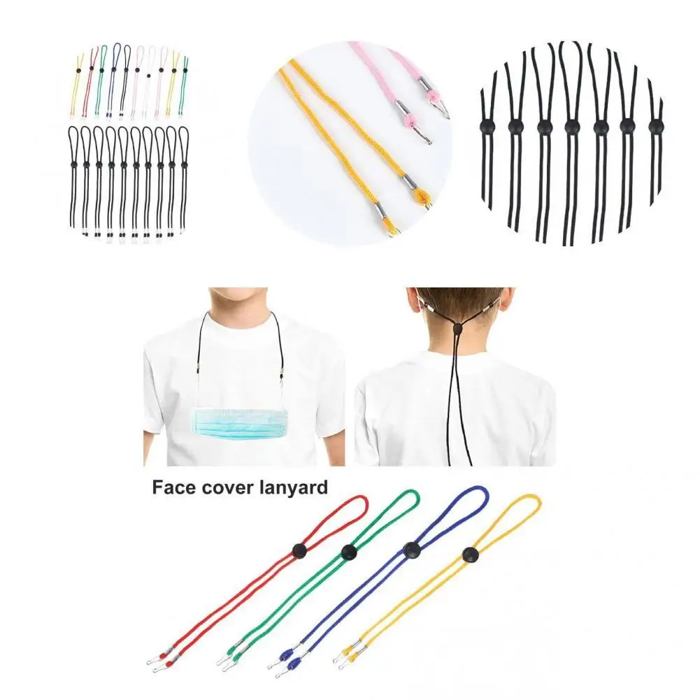 

Face Cover Lanyard Reusable Convenient Around Neck Strap Face Cover Holder Ear Hung Rope Face Cover Hanger 10Pcs/Set