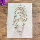 A4 29*21 см Devil для девочек Мандала DIY Трафареты настенная живопись раскраска для скрапбукинга рельефная декоративная альбомная бумага визитная карточка