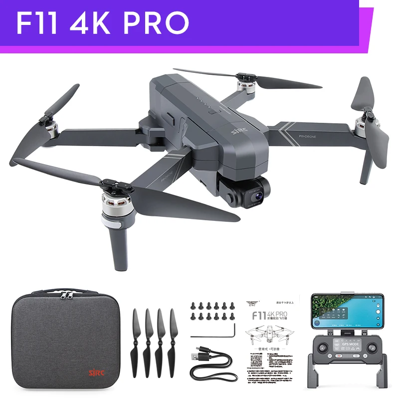 квадрокоптер sjrc f11 4k pro профессион