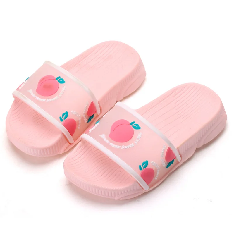 

Children's Slippers Summer Strawberry Fruit Soft Bottom Wear-resistant Cartoon Home Indoor Non-slip Baby Sandals Kids Slippers