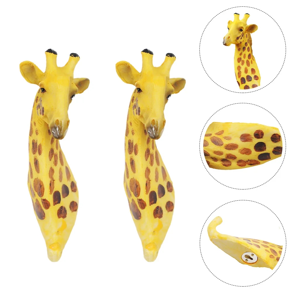 

2 шт., декоративный настенный крючок в виде жирафа