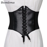 women corset belt waist girdle gothing clothing decoration tummy control cincher lace up red white punk corsage accentuate curve