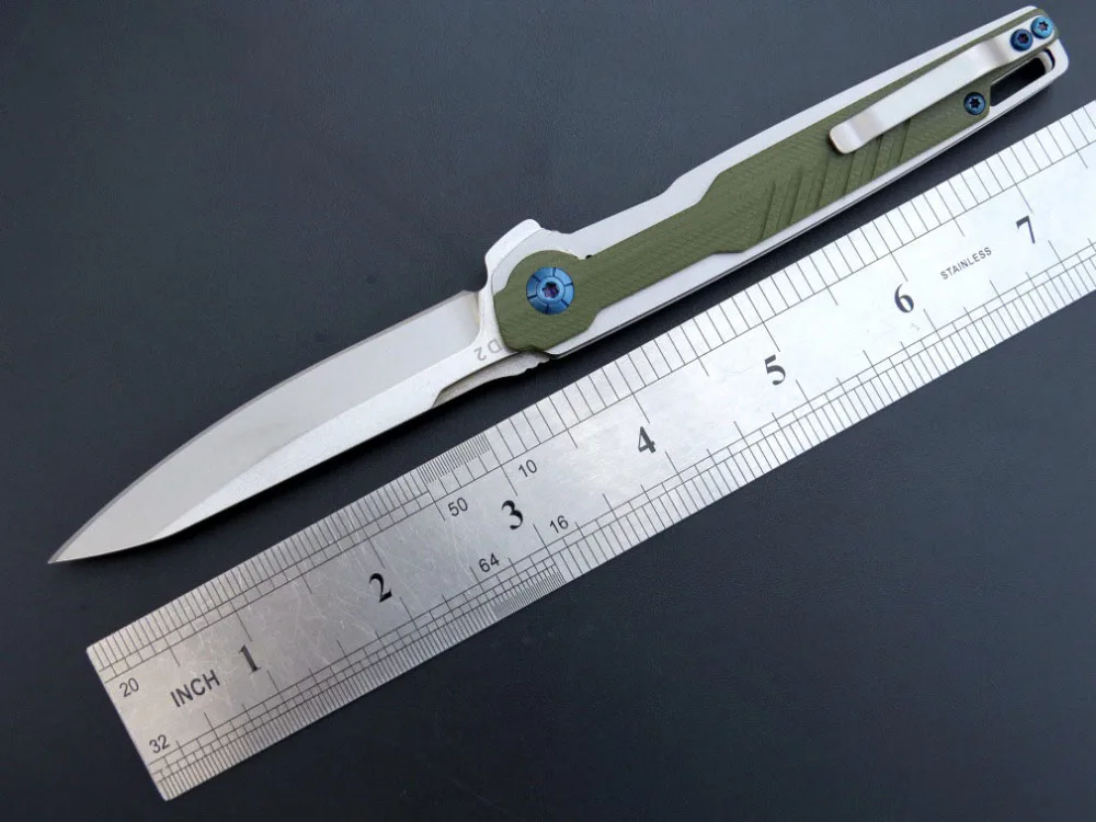 

Newest EF942 outdoor tactical pocket Folding Knife D2 Blade G10 Handle Wilderness hunting Survival multi-function knives EDC too