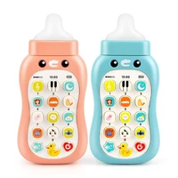 baby nibble pacifier simulation education cell phone sing count intelligent bottle toy baby bite can for toddlers