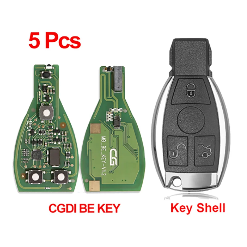 Оригинальный ключ CGDI MB CG BE Key для всех Be-nz FBS3 315 МГц/433 м работающий с программатором