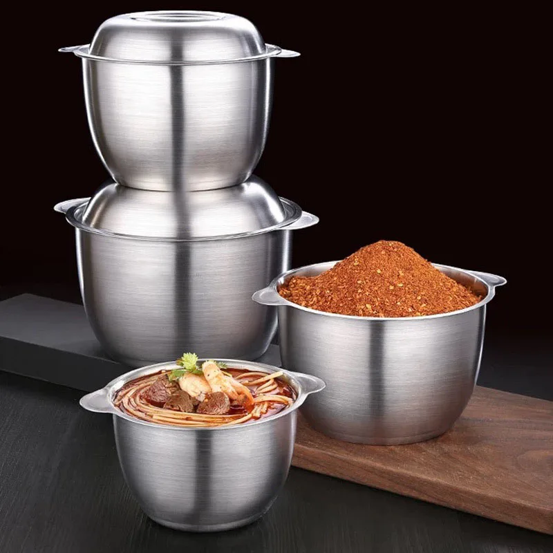 

Kitchen Oil Basin Stainless Steel Seasoning Container Large-capacity Spice Soup Bowl Cylinder Tank Pepper Suger Miso Condiment