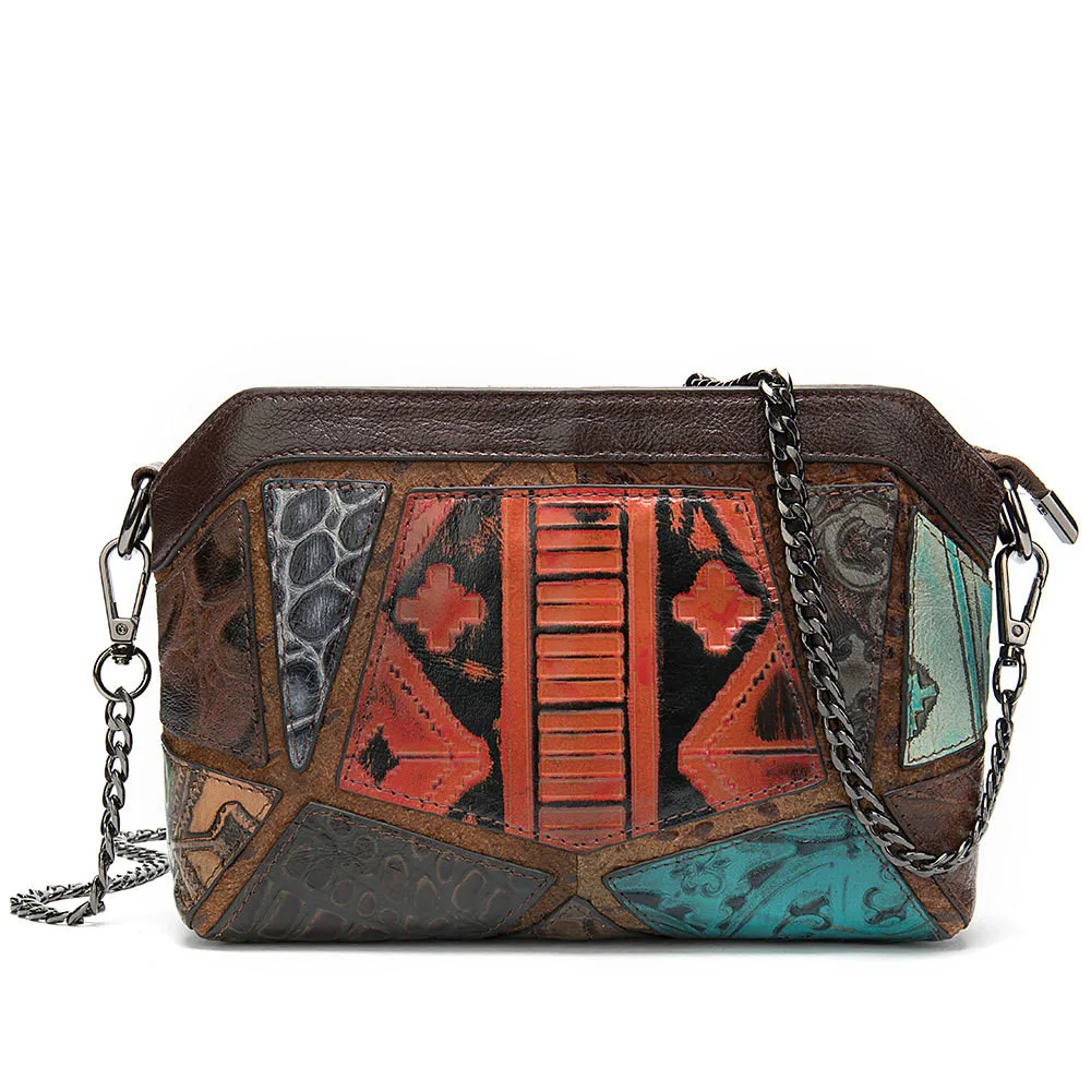 Gykaeo богемный стиль Лоскутная Цветочная Маленькая женская сумка на плечо Дамская