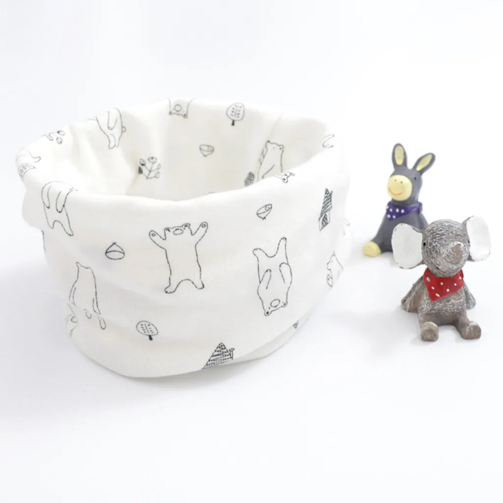 Осенне-зимний шарф для малышей девочек и мальчиков с героями мультфильмов