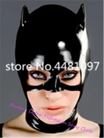 latex mask rubber unisex hood cosplay animal mask with antenna rubber fetish cosplay mask latex headgear customized xs xxl