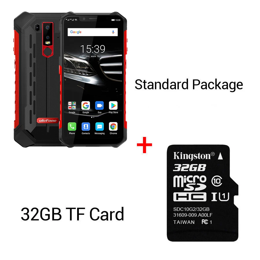 Red N 32GB Card Ulefone Armor 6E Android 9,0 6," IP68 Водонепроницаемый Helio P70 4G+ 64G для распознавания лица NFC Беспроводная зарядка прочный мобильный телефон - Цвет: Red N 32GB Card