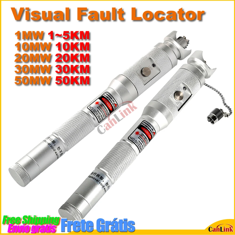 Hot Selling Original Advanced 1-50KM VFL Fiber Optic Laser Source Visual Fault Locator 10MW 50MW Fiber Optic Cable Tester