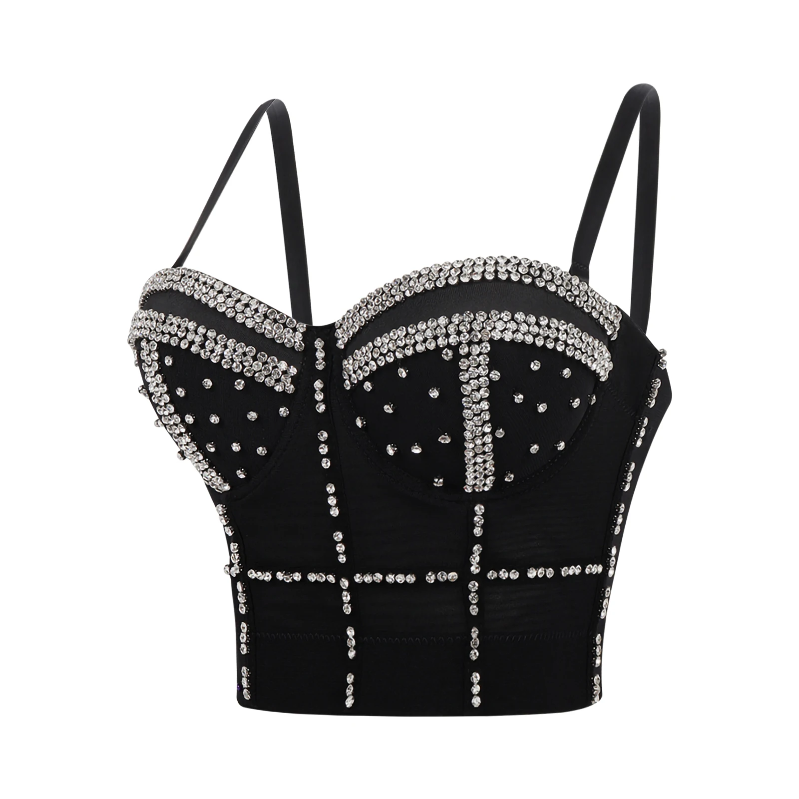 

Женский сексуальный корсет, джинсовые топы на бретельках, топы для E-Girl с эффектом пуш-ап и открытой спиной, короткий топ на бретельках, уличн...