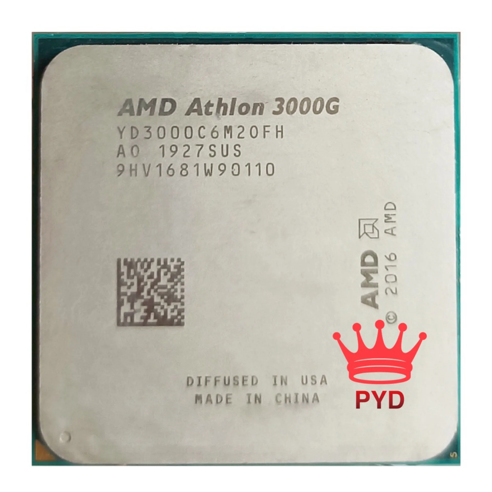 Процессор AMD Athlon 3000G X2 3 5 ГГц двухъядерный четырехпоточный YD3000C6M2OFH/YD3000C6M2OFB разъем