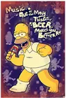Симпсоны Гомер DUFF пиво музыкальные поющие чаши (20x30 см) Ретро металлический жестяной знак винтажный настенный знак
