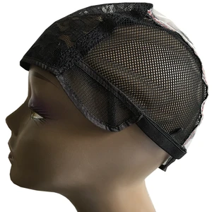 Шапочка для парика, пластиковая, черная, 3 размера, с регулируемым ремешком, 5 шт.