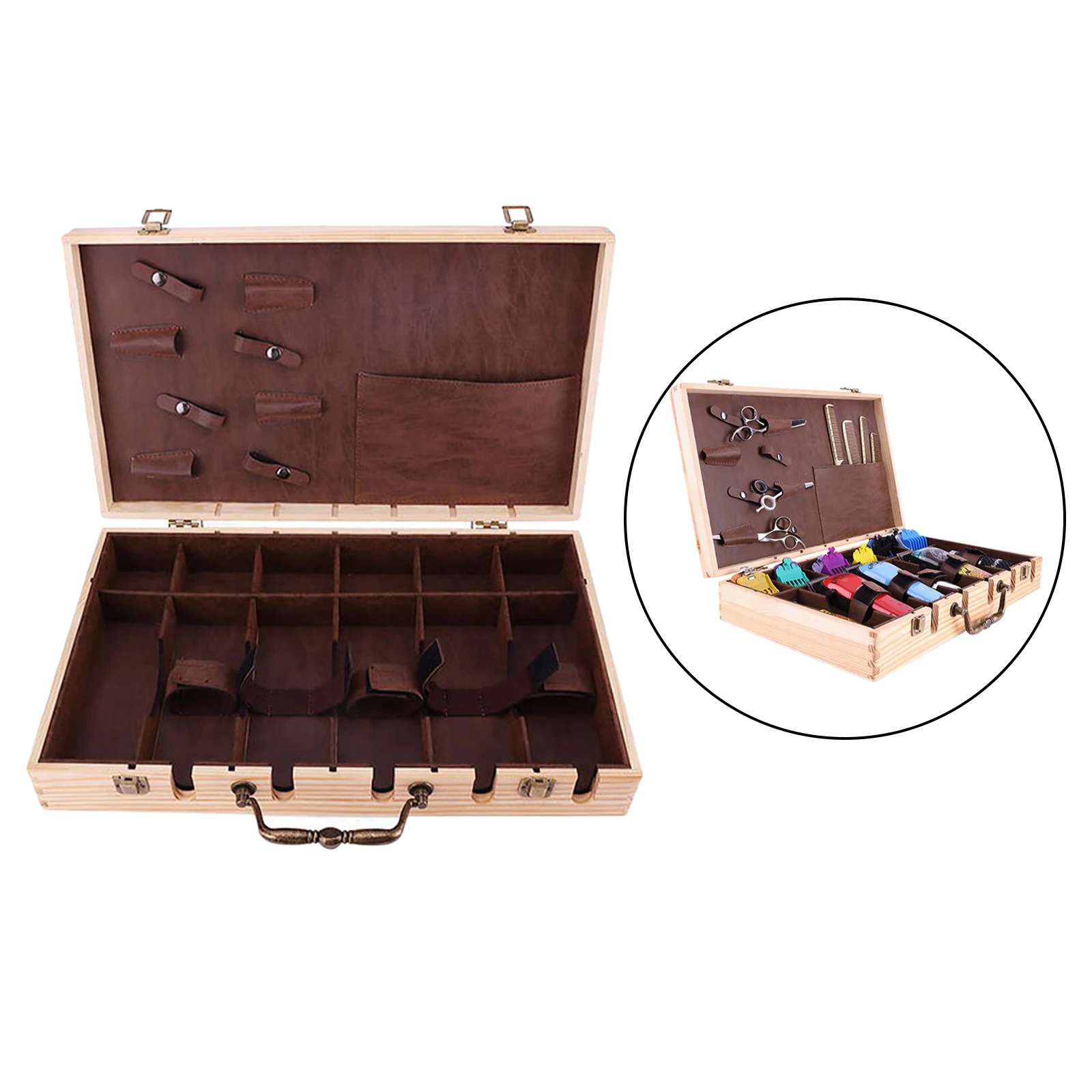 

Barber Bag Portable Hair Storage Bag Barber Tool Organizer Case Box