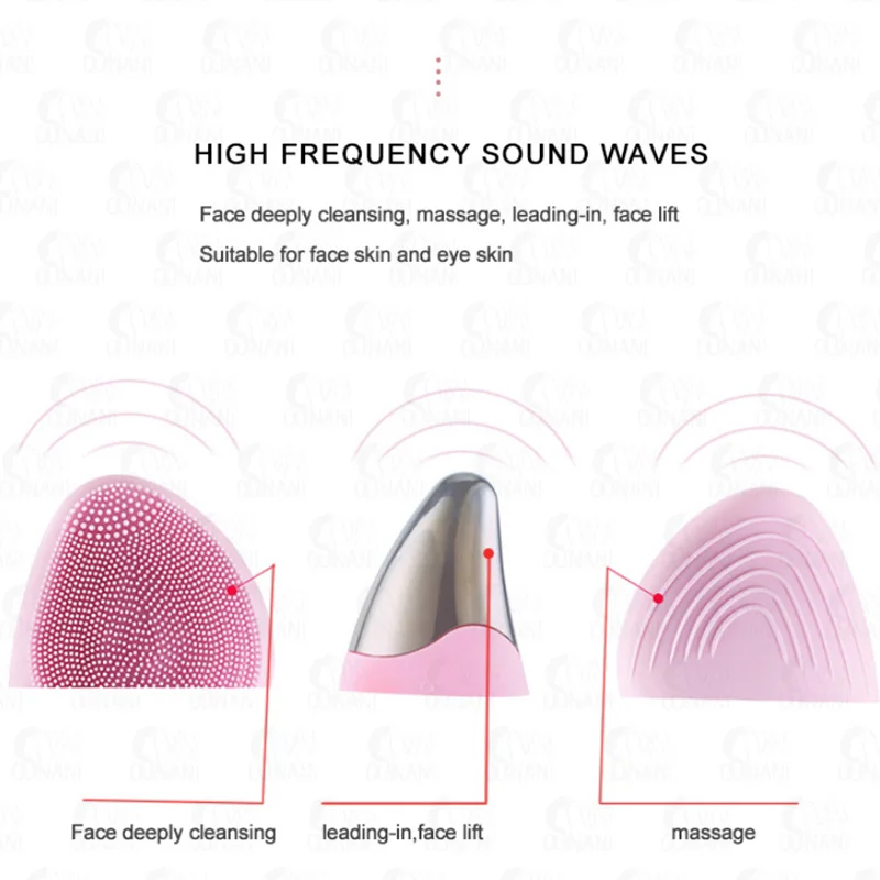 Портативная электрическая Очищающая щетка глубокого очищения ультразвуковой