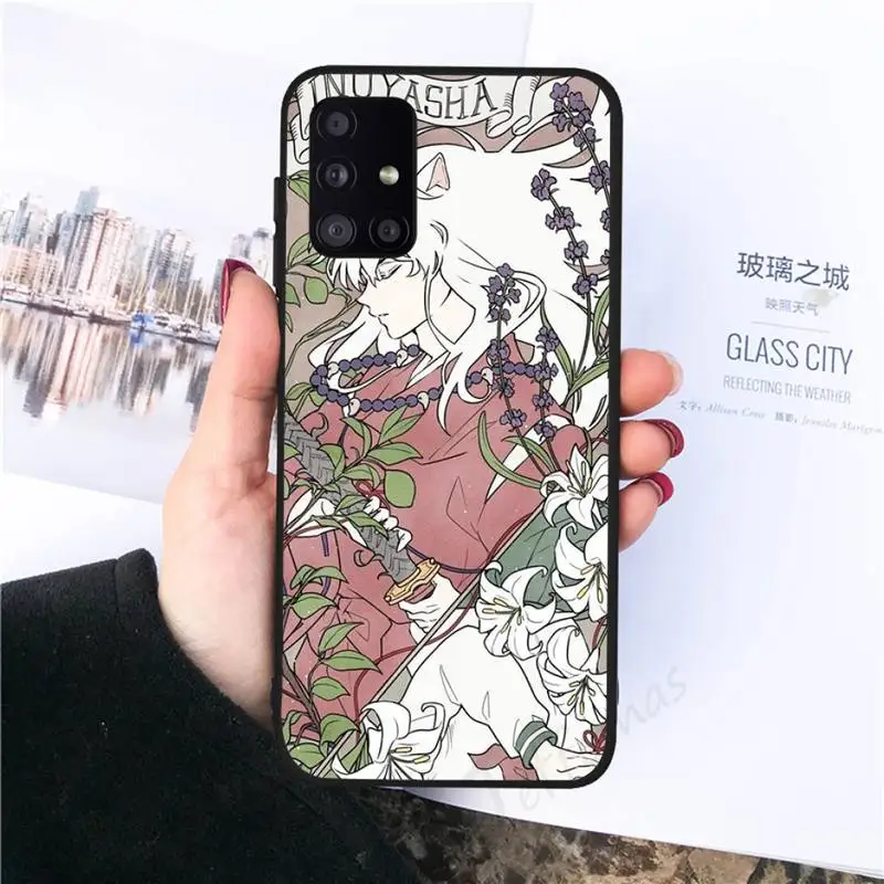 

Inuyasha Phone Case black For Samsung galaxy S 21 20 10 8 A 51 71 50 21s 70 40 20 20e note 10 plus Ultra 5g fe