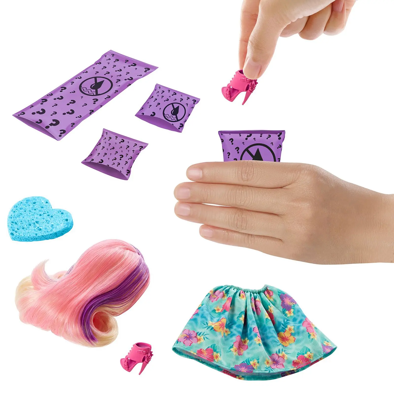 

Barbie Color Reveal Doll with 7 Surprises 18cm model by hand Children Toy Birthday Gift