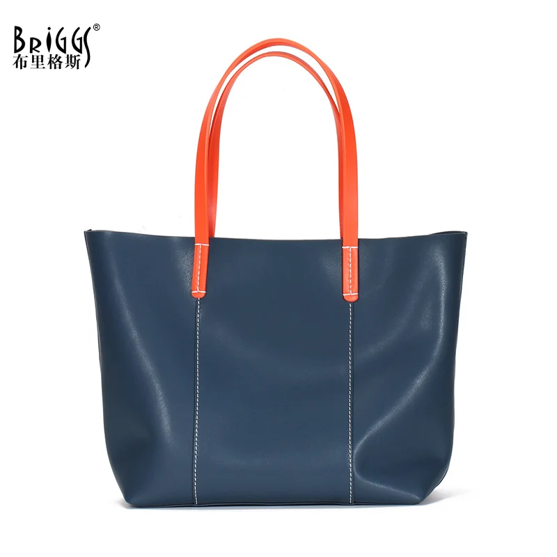 Модная женская сумка BRIGGS из натуральной коровьей кожи вместительная