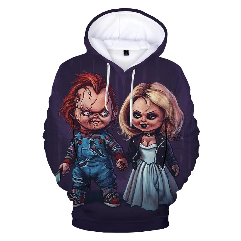 Bride of Chucky 3D Printed Hoodie Sweatshirts Men Women Fashion Casual Pullover Chucky Harajuku Streetwear Hoodies 5XL