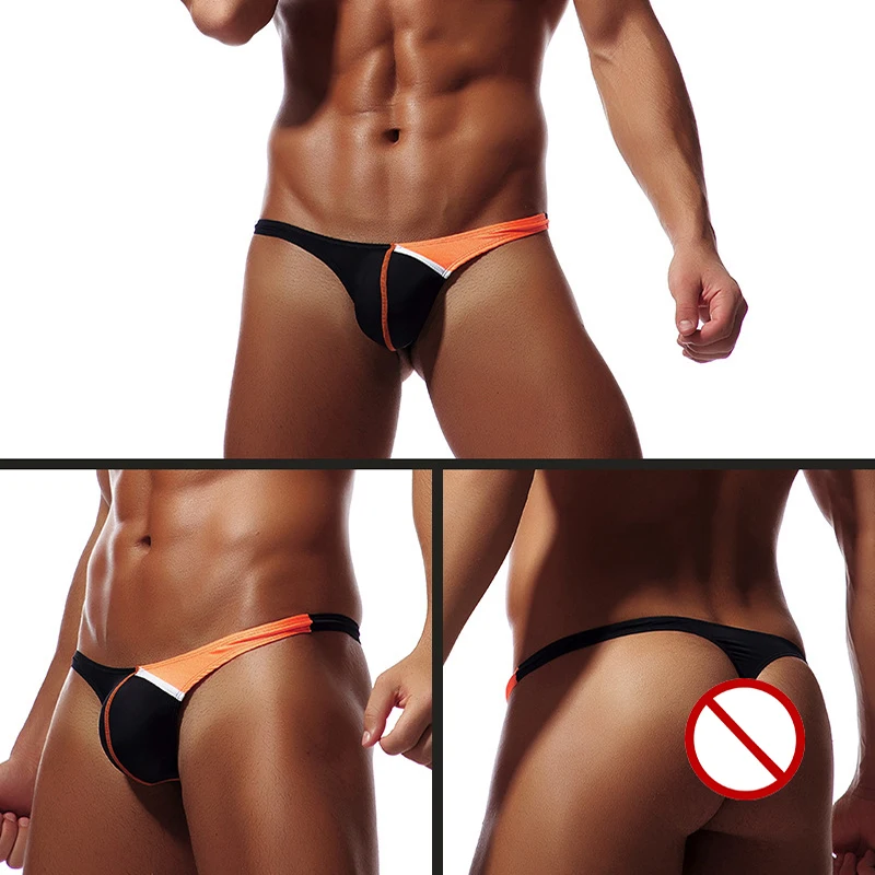 

Женское мягкое дышащее шелковое нижнее белье с заниженной талией, мужские эротические сексуальные стринги