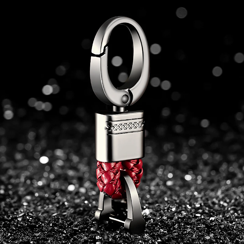 Авто тканая веревка кожаный брелок для автомобиля ключей из сплава utomatic пряжка