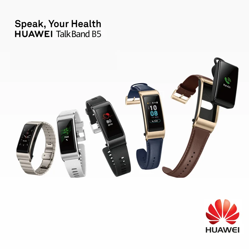Смарт браслет Huawei TalkBand B5 Водонепроницаемый Фитнес с сенсорным экраном и