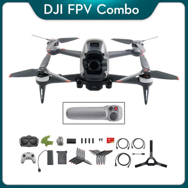 Квадрокоптер DJI FPV Combo радиоуправляемые очки V2 контроллер движения видео 10 км 1080P 4K