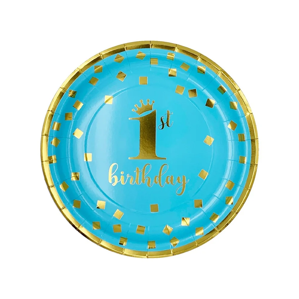 

1st Birthday Party Decoration Boy First Birthday Party Decor Balloon Blue 1 Year One Birthday Party Baby Shower Party Supplies