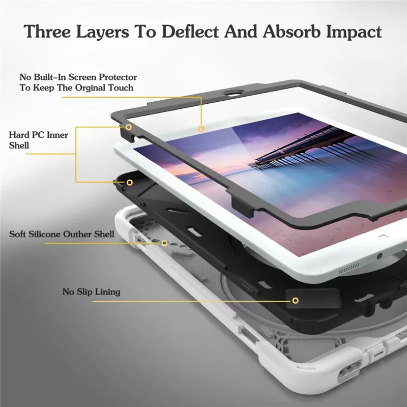 Чехол для планшета для Samsung Galaxy Tab A 9,7 SM-T550 T555 чехол Funda детский безопасный противоударный Heavy Duty Силиконовый Футляр ручной держатель