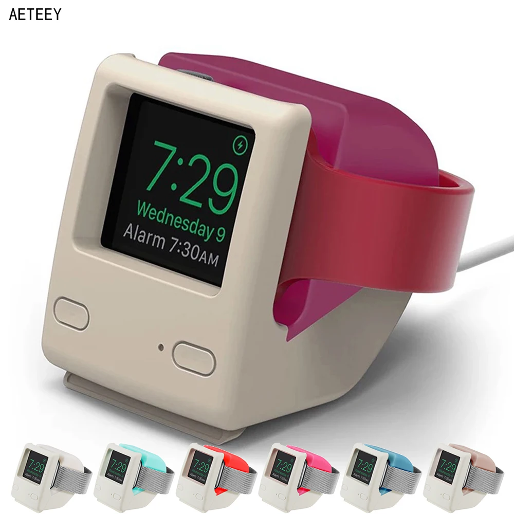 Силиконовая Подставка для зарядки Apple Watch Series 6 SE 5 4 3 38/42 мм - изображение