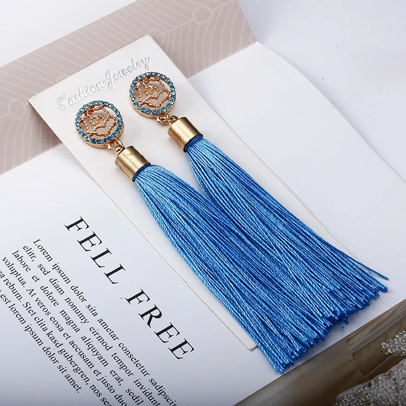 Женские длинные серьги-подвески в богемном стиле | Украшения и аксессуары