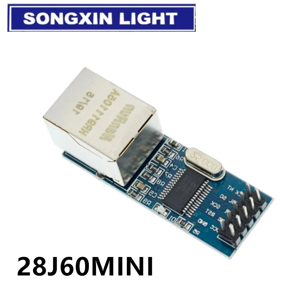 1 шт. ENC28J60 SPI интерфейс сетевой модуль Ethernet (мини-версия) | Электронные компоненты и