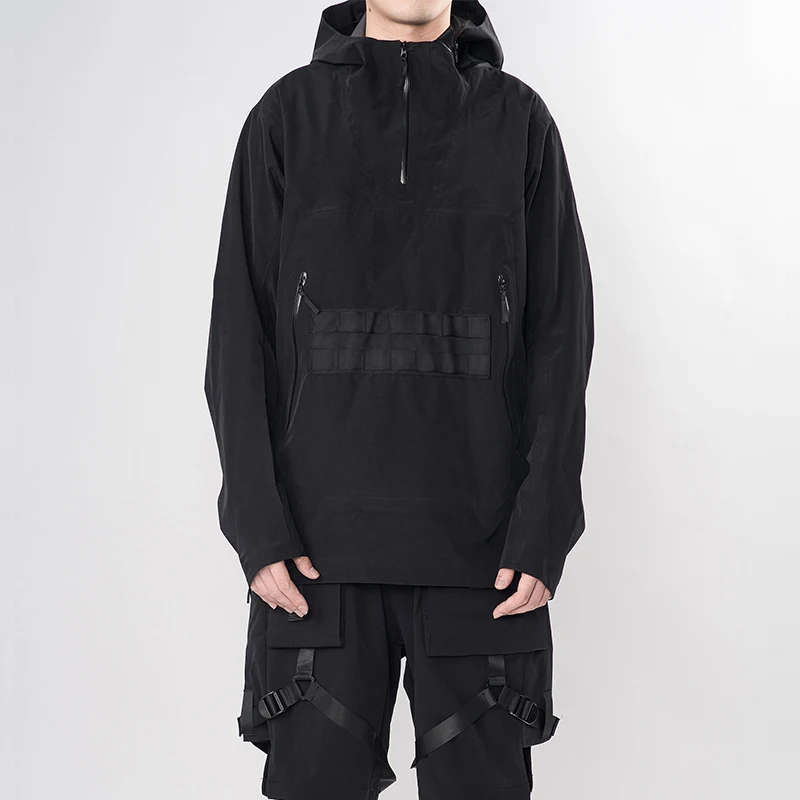 Pupil travel PT 825 функциональный Анорак ветровка front molle techwear ninjawear streetwear aesthetic|Мужские