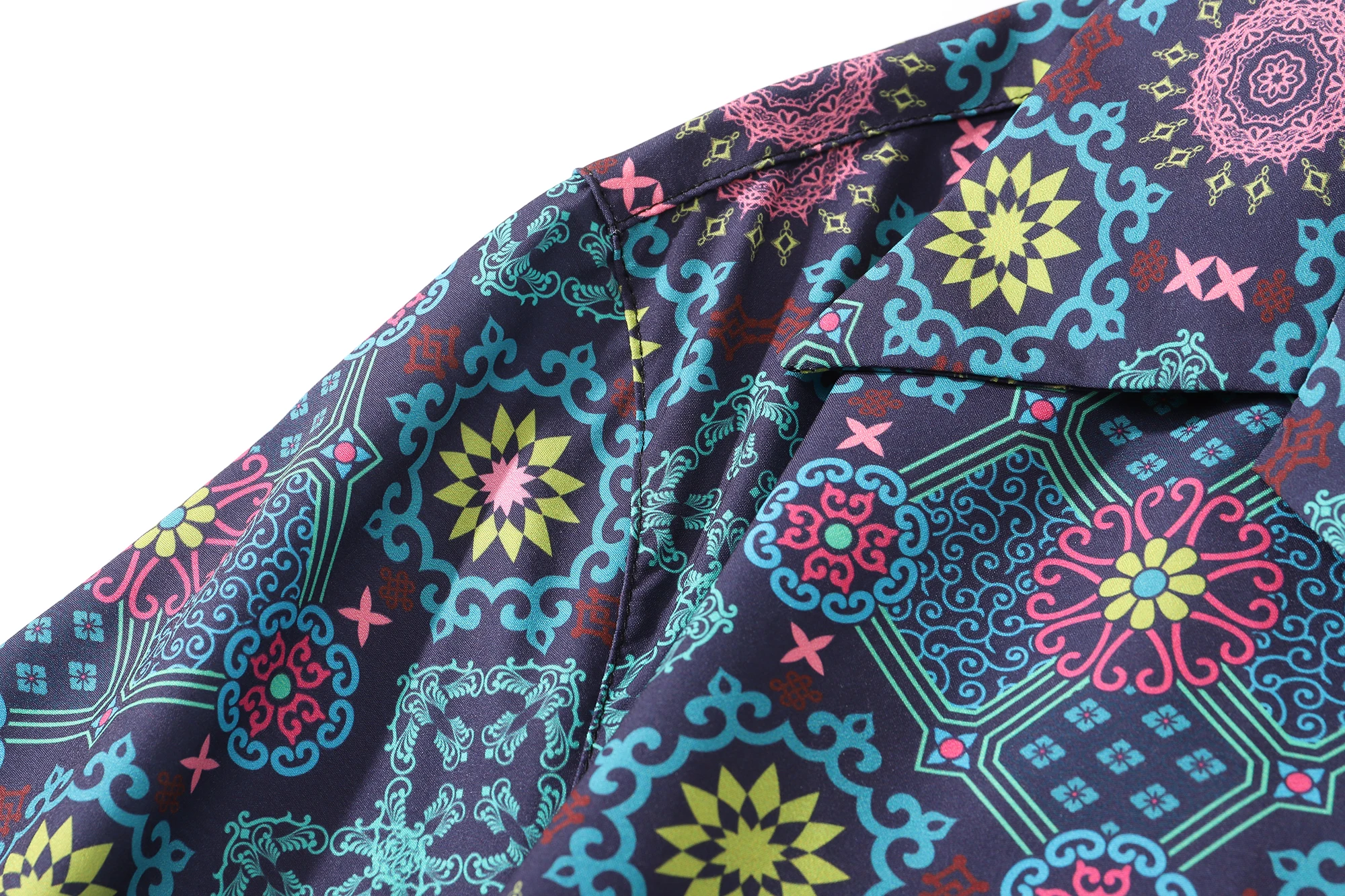 

Dark Icon Full Printed Hawaiian Shirts Men Summer Light Weight Thin Material Men's Polo Shirt