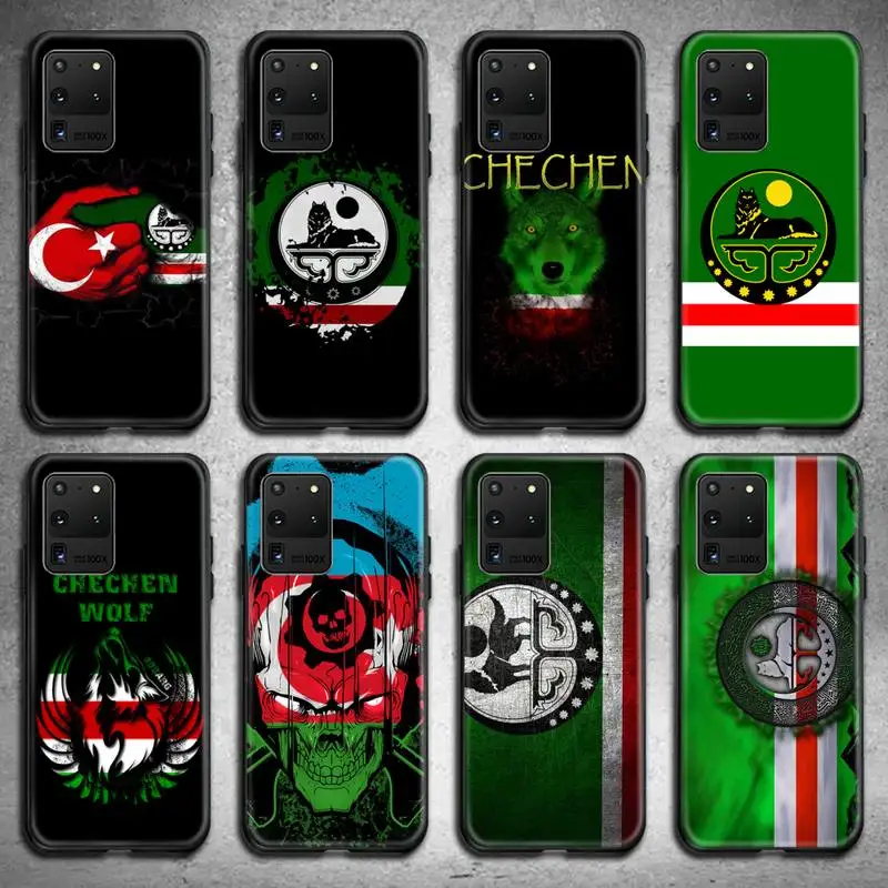 

Chechen National Flag Phone Case For Samsung Galaxy S21 Plus Ultra S20 FE M11 S8 S9 plus S10 5G lite 2020