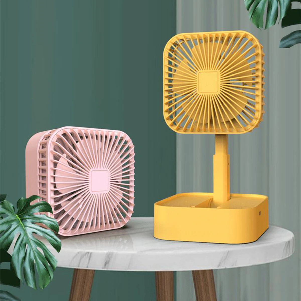 

New Mini Fan Folding Retractable fan Rechargeable Desktop Fan Portable fan for Office Outdoor
