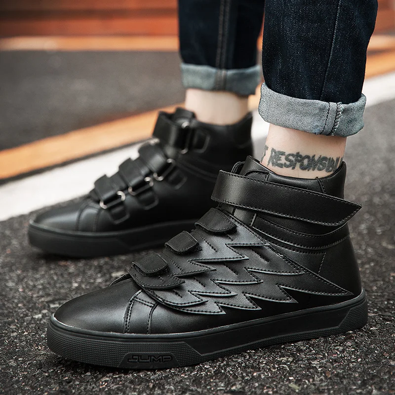 Обувь в стиле хип хоп Нескользящая Белая обувь Мужские модные кроссовки Мягкие