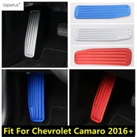 lapetus accessories fit for chevrolet camaro 2016 2020 left side foot rest pedal plate bezel molding cover kit trim 1 piece